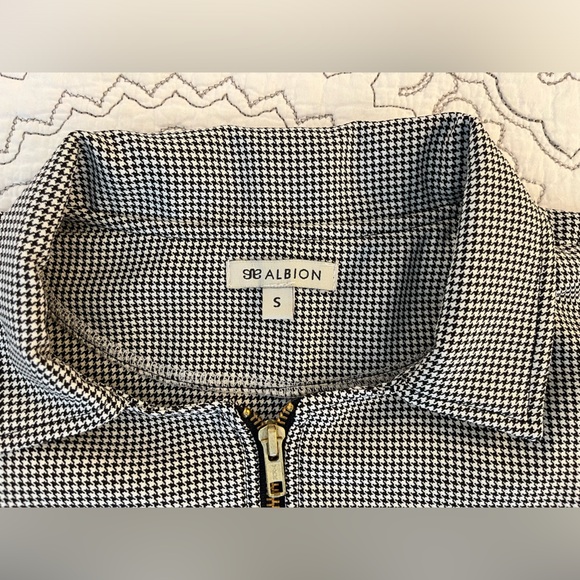 NWOT Albion Fit City Romper Houndstooth - RARE - Black & White - Size S - Picture 11 of 15